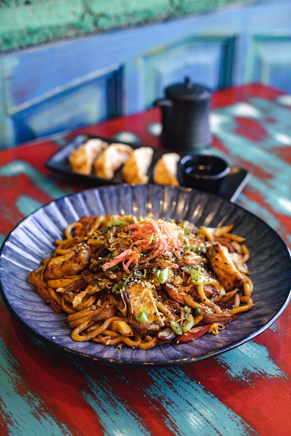 Georgie Glass Photography, food photographer, Manchester food photographer, Zumuku, Deliveroo, sushi, noodles, soy sauce, gyozas, Japanese food