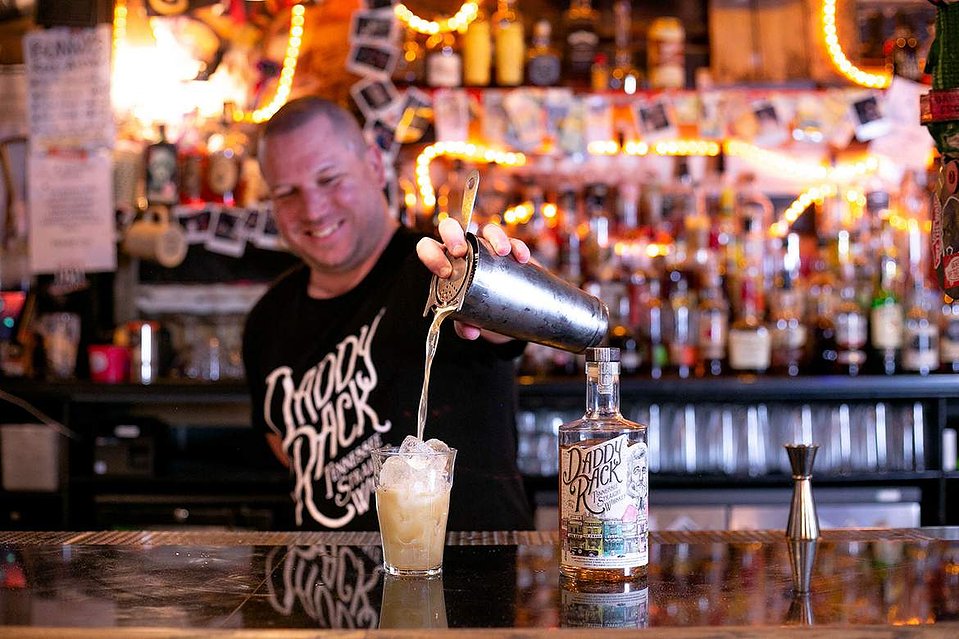Blog post by Georgie Glass photography - images of Daddy Rack Whiskey - Emporia Brands - with Dave the Drinks Enthusiast, at Bunny Jackson's Manchester
