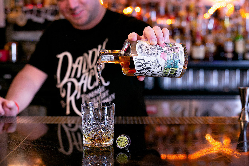 Blog post by Georgie Glass photography - images of Daddy Rack Whiskey - Emporia Brands - with Dave the Drinks Enthusiast, at Bunny Jackson's Manchester