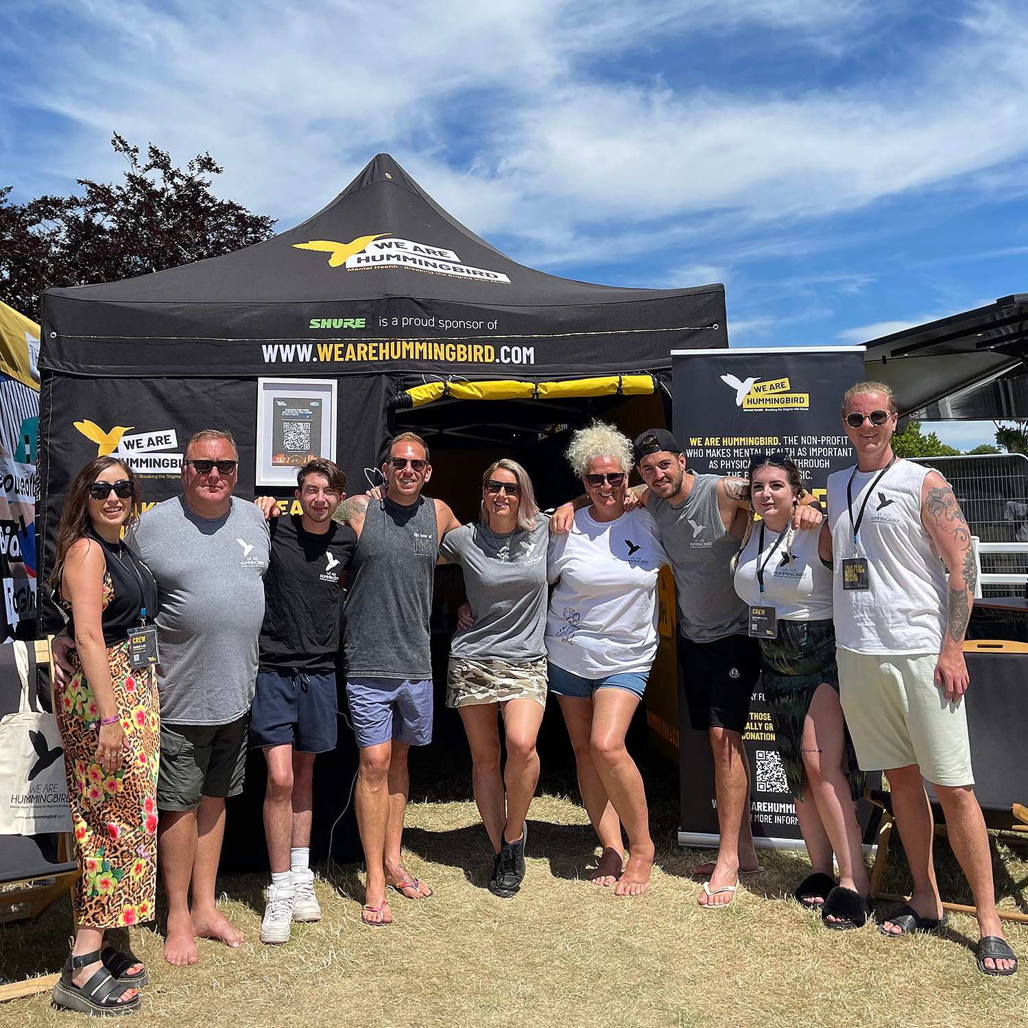 We are Hummingbird, mental health, mental wellbeing, raise awareness, mental health advocacy, music festivals, volunteering, mental health volunteer, Nass Festival