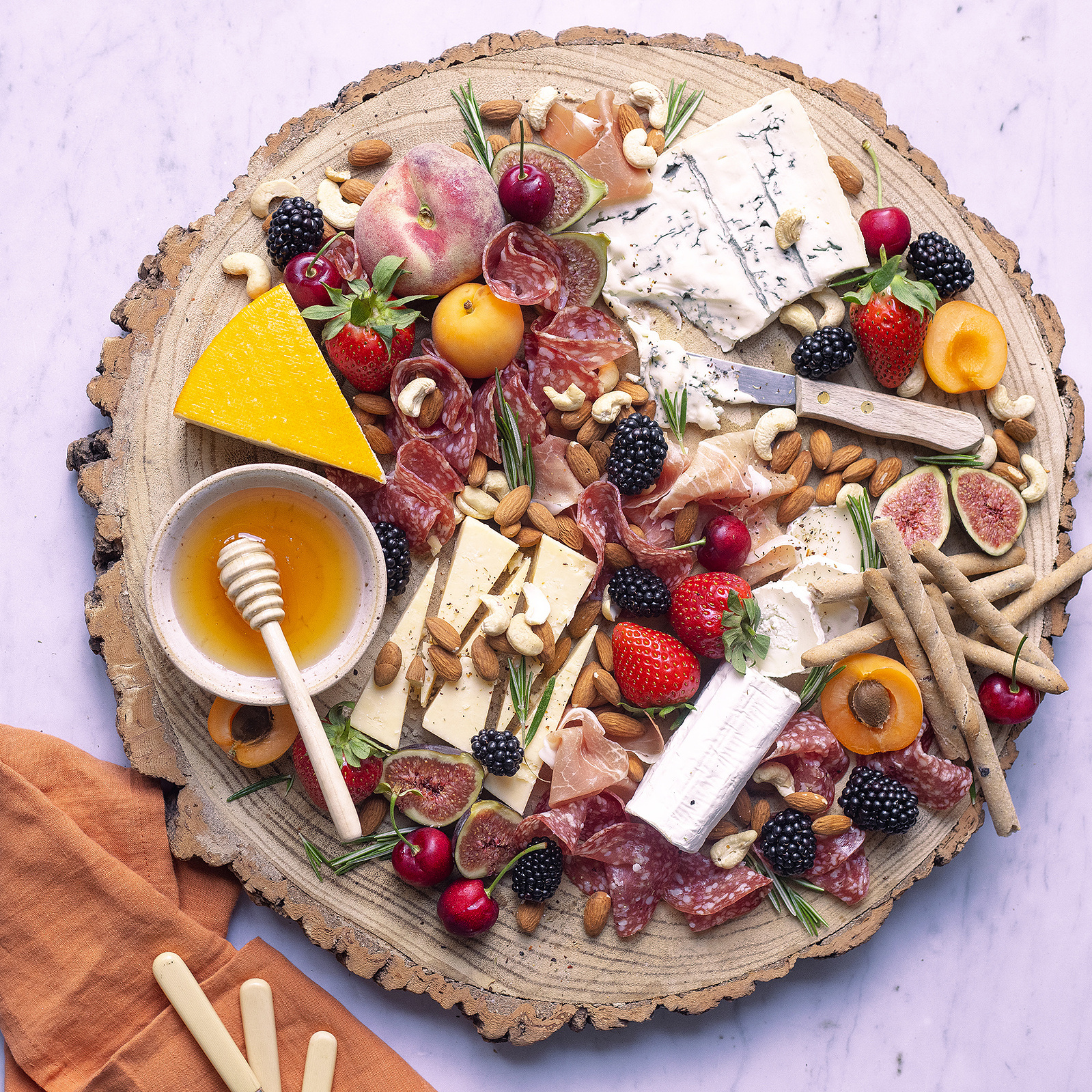Photo of a sharing, mezze platter of food. photo by Georgie Glass Photography, Manchester