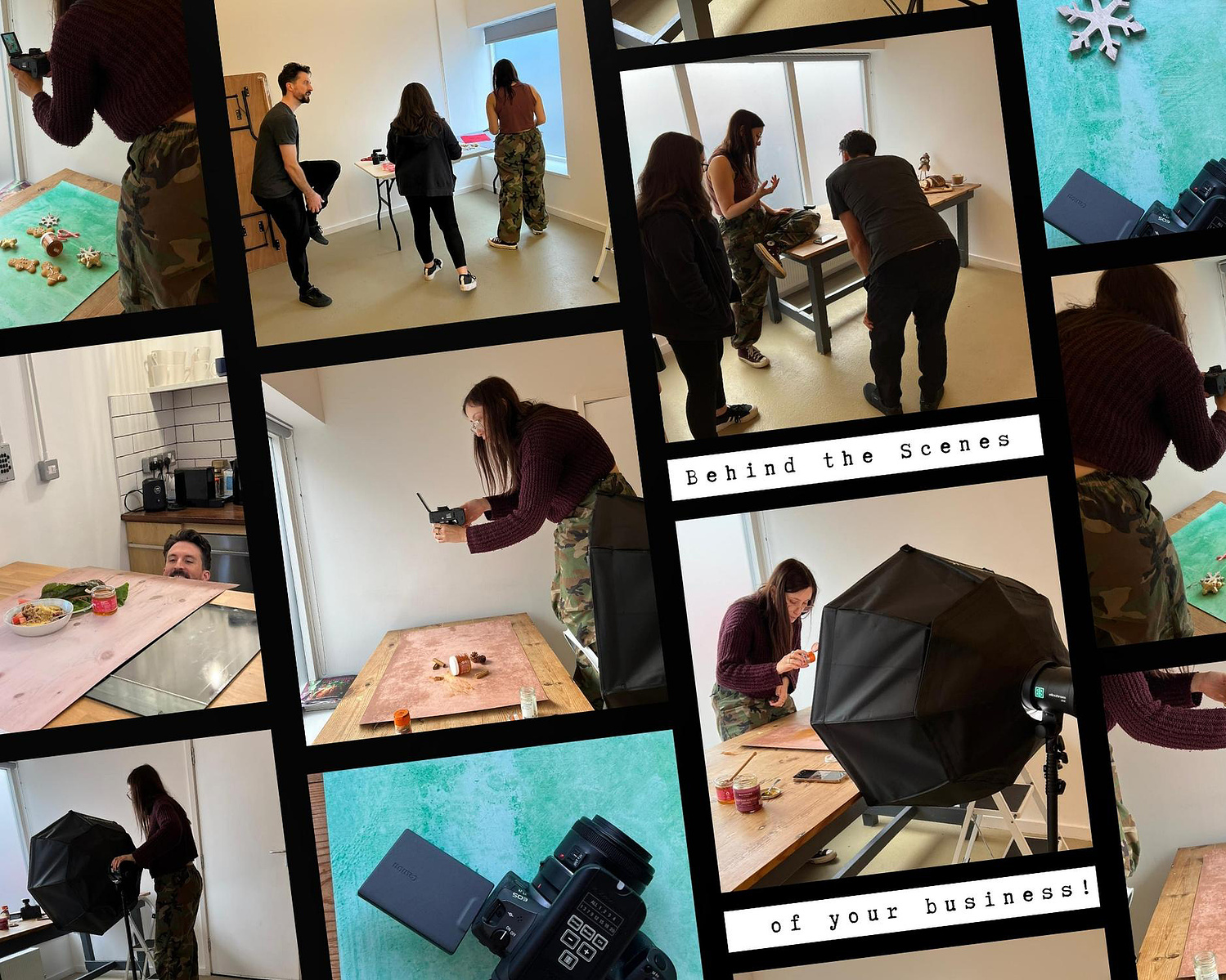 behind the scenes photos from Manchester photographer, Georgie Glass.