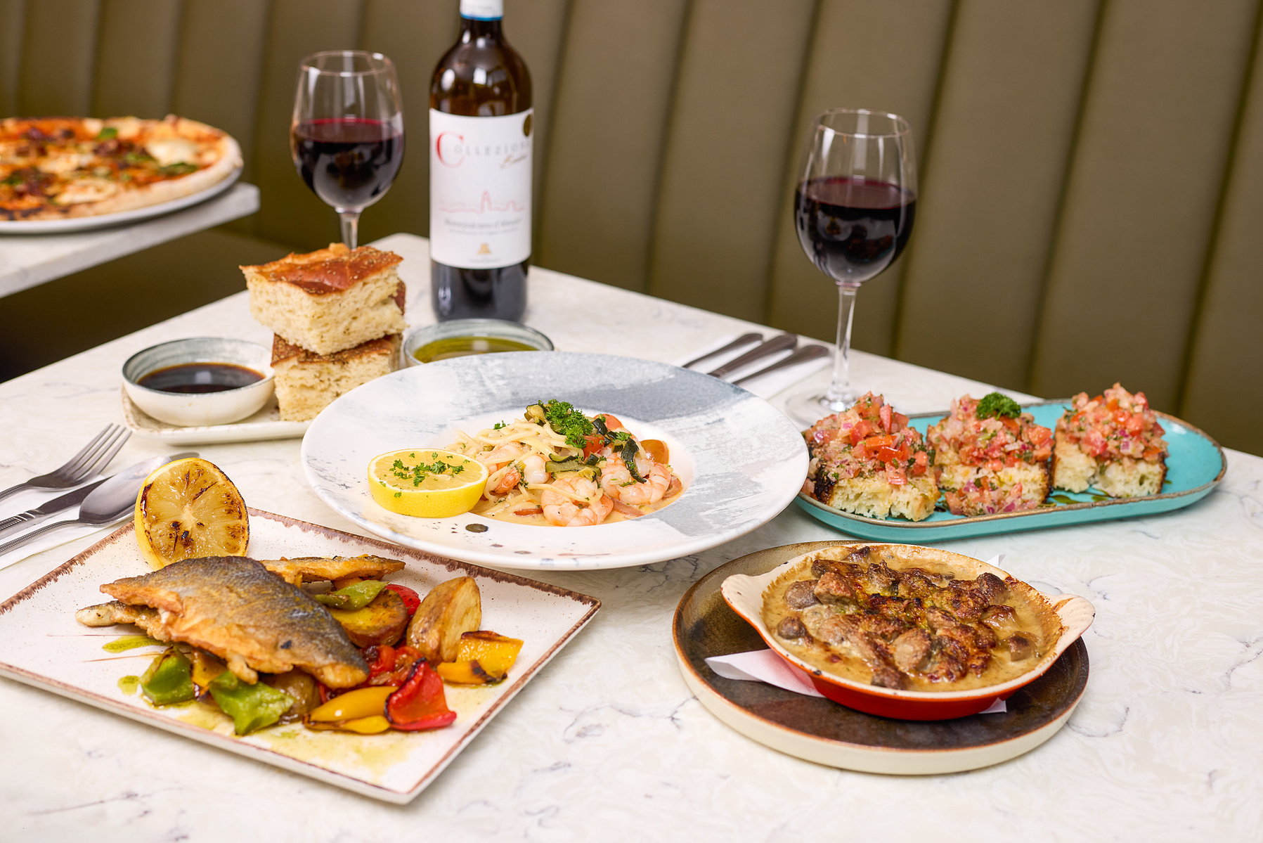Behind-the-scenes of a North West food photography shoot for a restaurant hospitality 