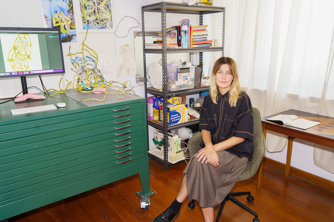 me in the studio, Jan 2024