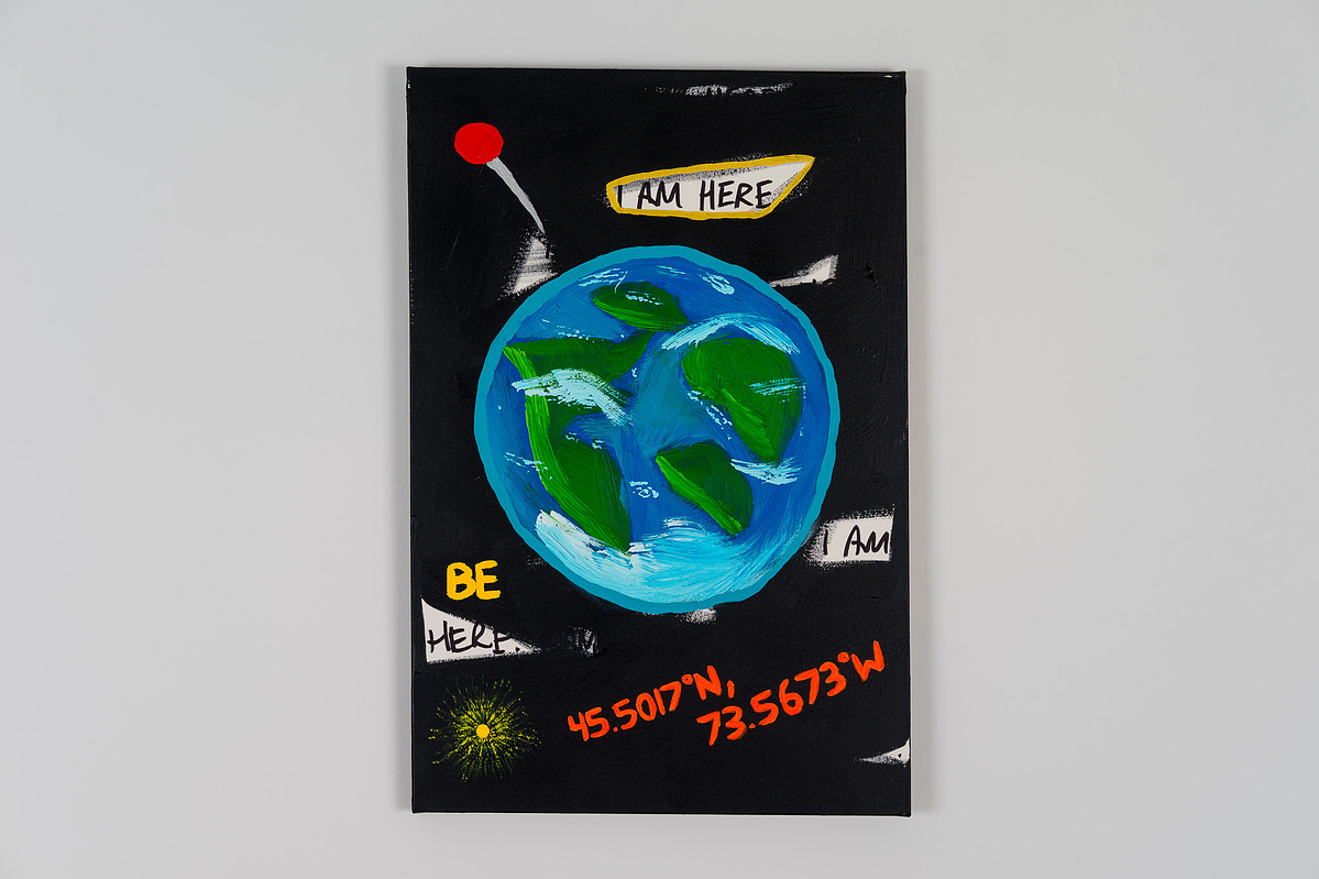 I Am Here — Acrylic on Canvas — 24"x36" — 2022