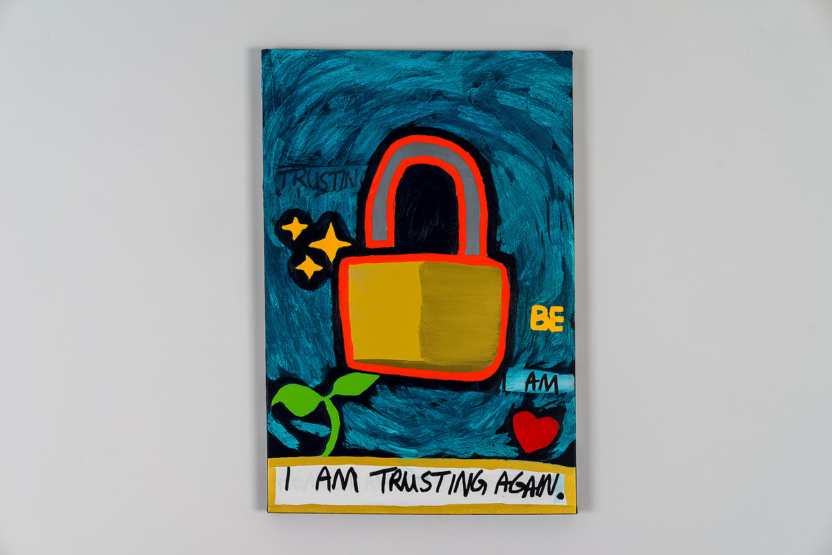 I Am Trusting Again — Acrylic on Canvas — 24"x36" (61 × 91.5 cm) — 2023