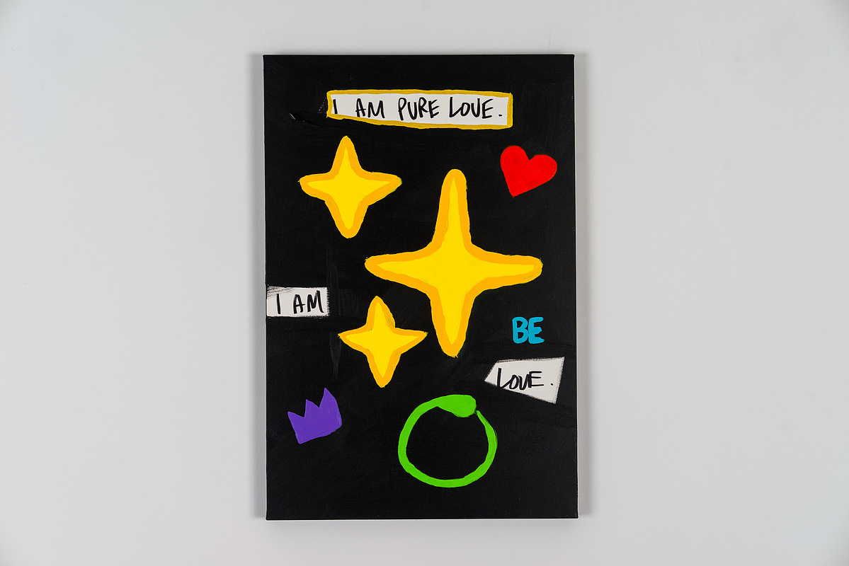 I Am Pure Love — Acrylic on Canvas — 24"x36" (61 × 91.5 cm) — 2022