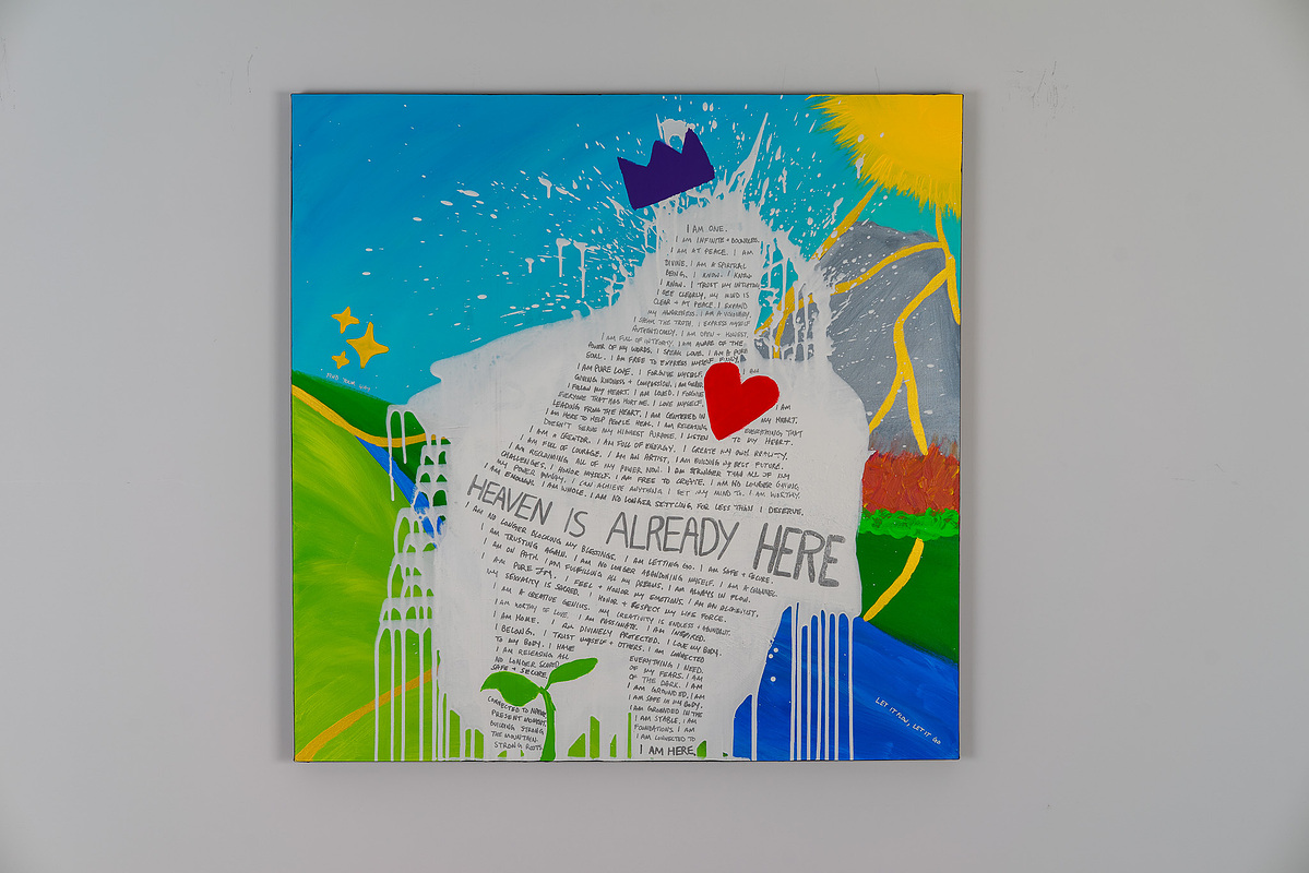 Heaven Is Already Here — Acrylic on Canvas — 48"x48" (122cm x 122cm)— 2023