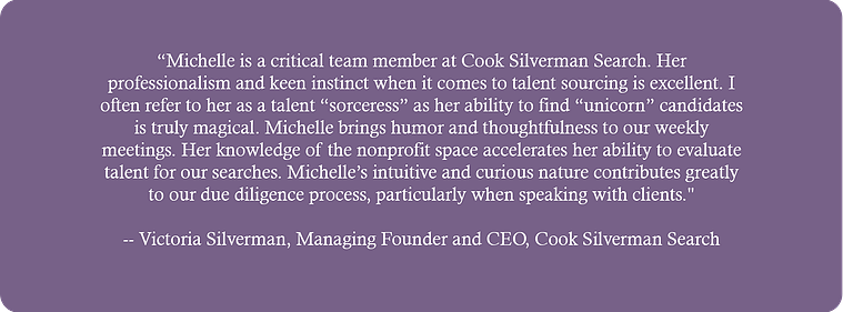 Victoria Silverman, Managing Founder and CEO, Cook Silverman Search