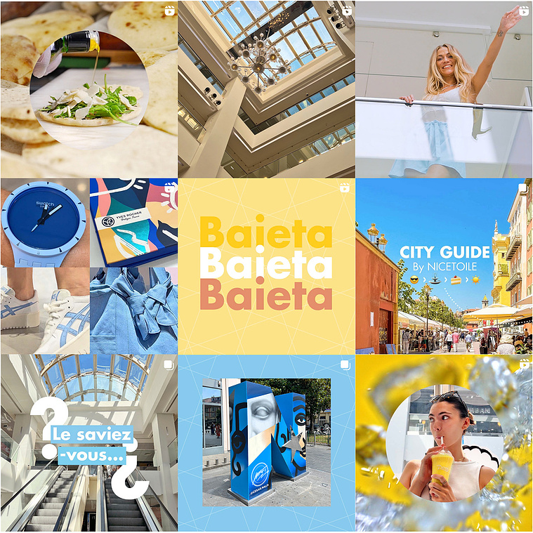 Social media identity and contents for the shopping mall NICETOILE