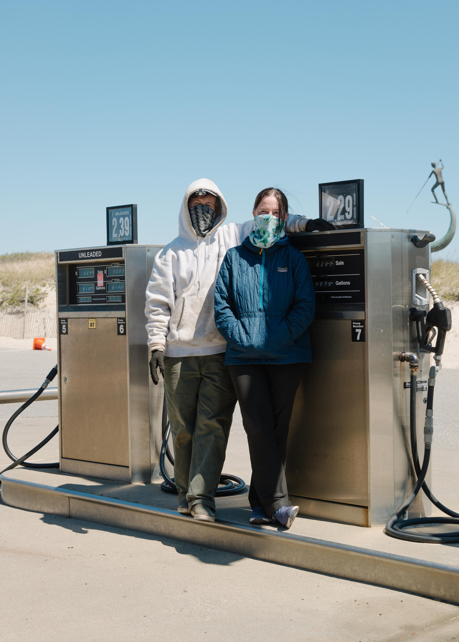 Katie and Marshall Carroll, owners of the Menemsha Texaco