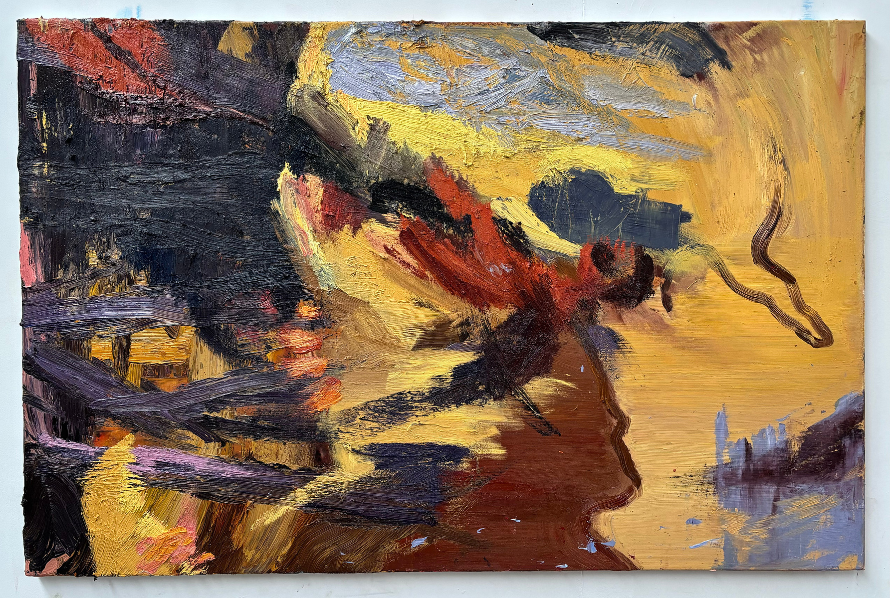 Fiery Pond
2024
Oil on canvas
140 x 95 cm
