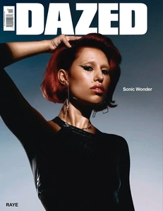 The cover of the DAZED issue featuring musician RAYE.
