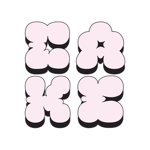 &amp;quot;CAKE&amp;quot; font with with imagery of a woman housed within its letters.