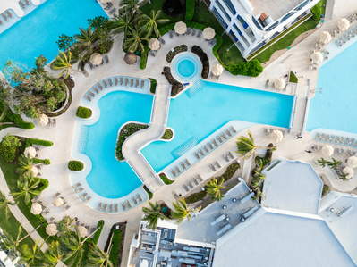 Luxury resort photography in Riviera Maya, Mexico by Basel Almisshal. Stunning aerial and architectural imagery crafted for high-end hospitality brands seeking world-class visual storytelling.