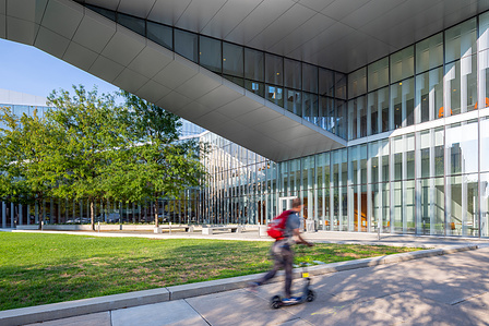 Innovative spaces, captured. The Singh Center for Nanotechnology by Weiss&amp;#x2F;Manfredi, where cutting-edge design meets academic and research excellence. Photography by Basel Almisshal, Studio Basel.

#UniversityArchitecture #ModernDesign #WeissManfredi #Arch