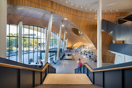 Ambler Campus Library, PA. Designed by Craig Dykers, Snøhetta. Library Architecture Wooden Interior Design Temple University Library Public Library Design
Architecture Photographer Basel Almisshal, Studiobasel