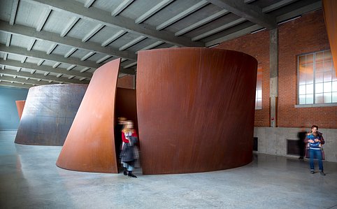 ​Installation artwork of Richard Serra at the DIA: Beacon Museum, New York