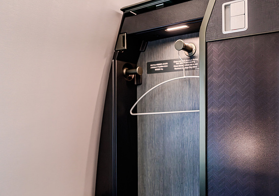 Japan Airlines A350-1000 Business Class Wardrobe