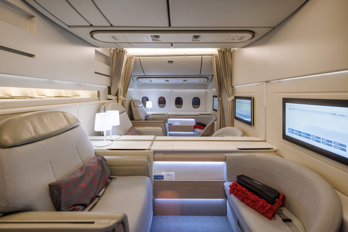 Air France 777-300ER La Première First Class Cabin