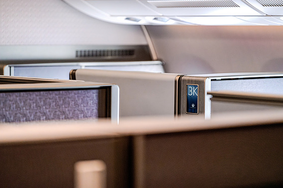 Japan Airlines A350-1000 Business Class Cabin