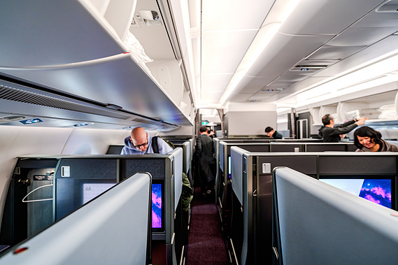 Japan Airlines A350-1000 Business Class Cabin