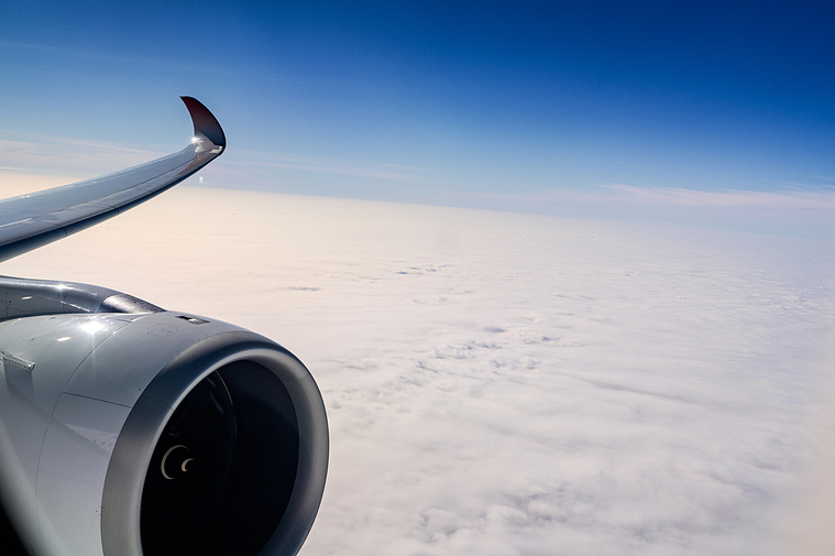 Japan Airlines A350-1000 Wing View