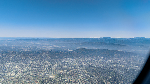 View Inflight over California