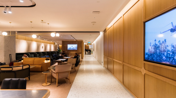 Singapore Changi Airport (SIN) Qantas First Lounge Interior