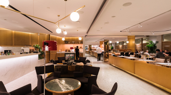 Singapore Changi Airport (SIN) Qantas First Lounge Interior