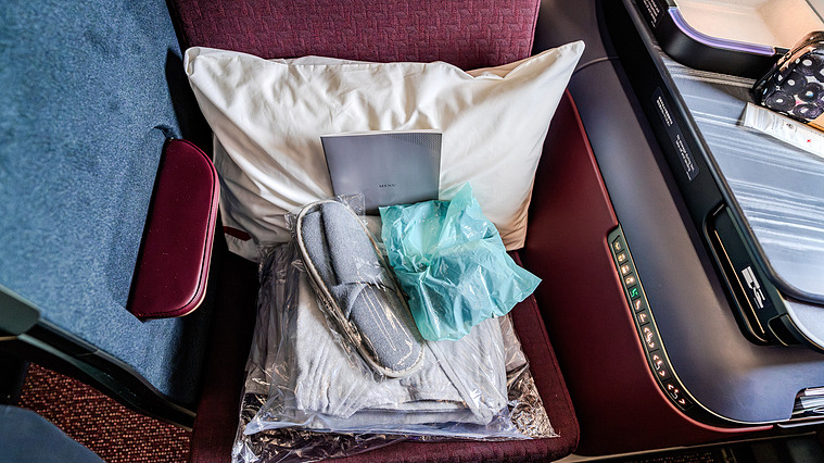 Japan Airlines A350-1000 Business Class Amenities
