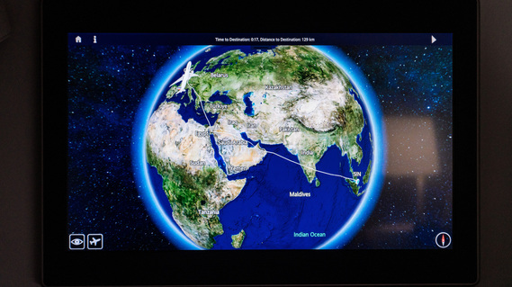 Air France 777-300ER Inflight Map