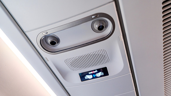 Japan Airlines A350-1000 Business Class Overhead Panel