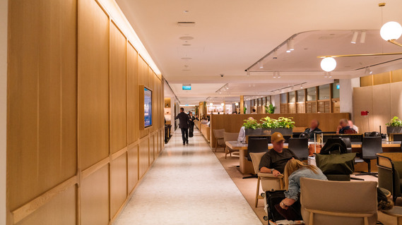 Singapore Changi Airport (SIN) Qantas First Lounge Interior