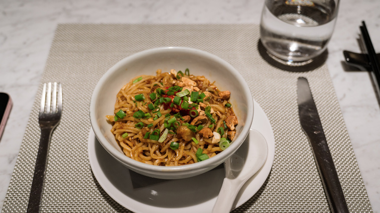 Singapore Changi Airport (SIN) Qantas First Lounge Food