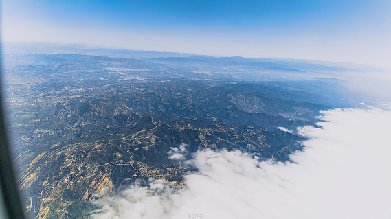 View Inflight over California