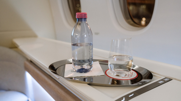 Air France 777-300ER La Première First Class Welcome Drink