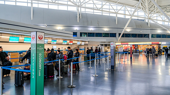 Japan Airlines Check-in Counters at JFK