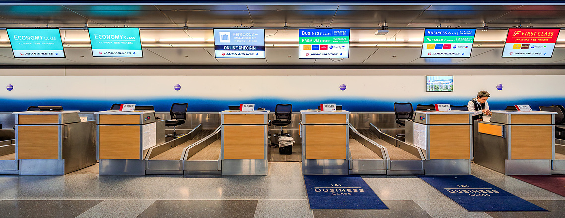 Japan Airlines Check-in Counters at JFK