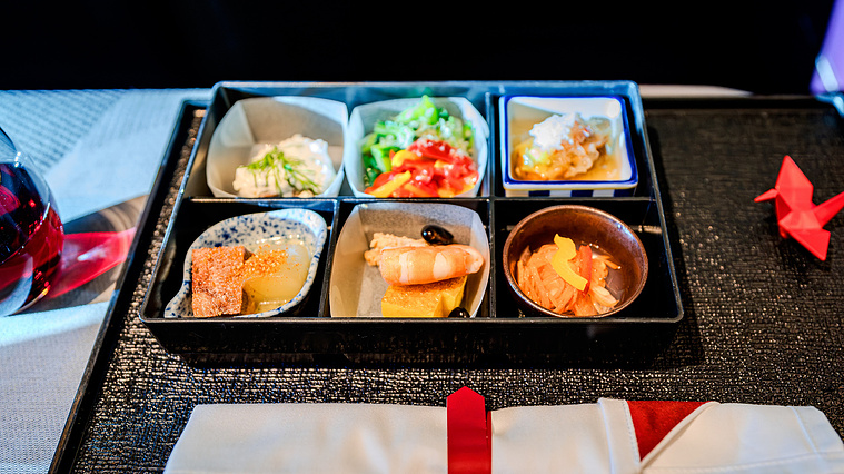 Japan Airlines A350-1000 Business Class Meal Starters