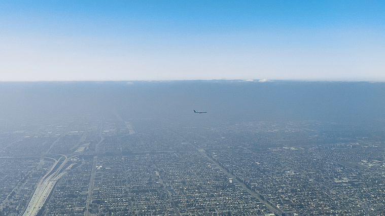 View Inflight over California