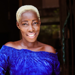 Adetutu O.J Alabi is a Nigerian facemodel who started an online campaign for people to embrace their tribal marks.