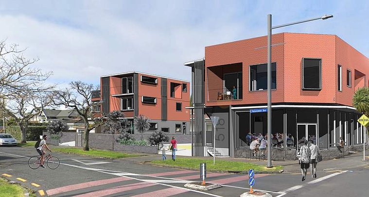 residential mixed use development street view