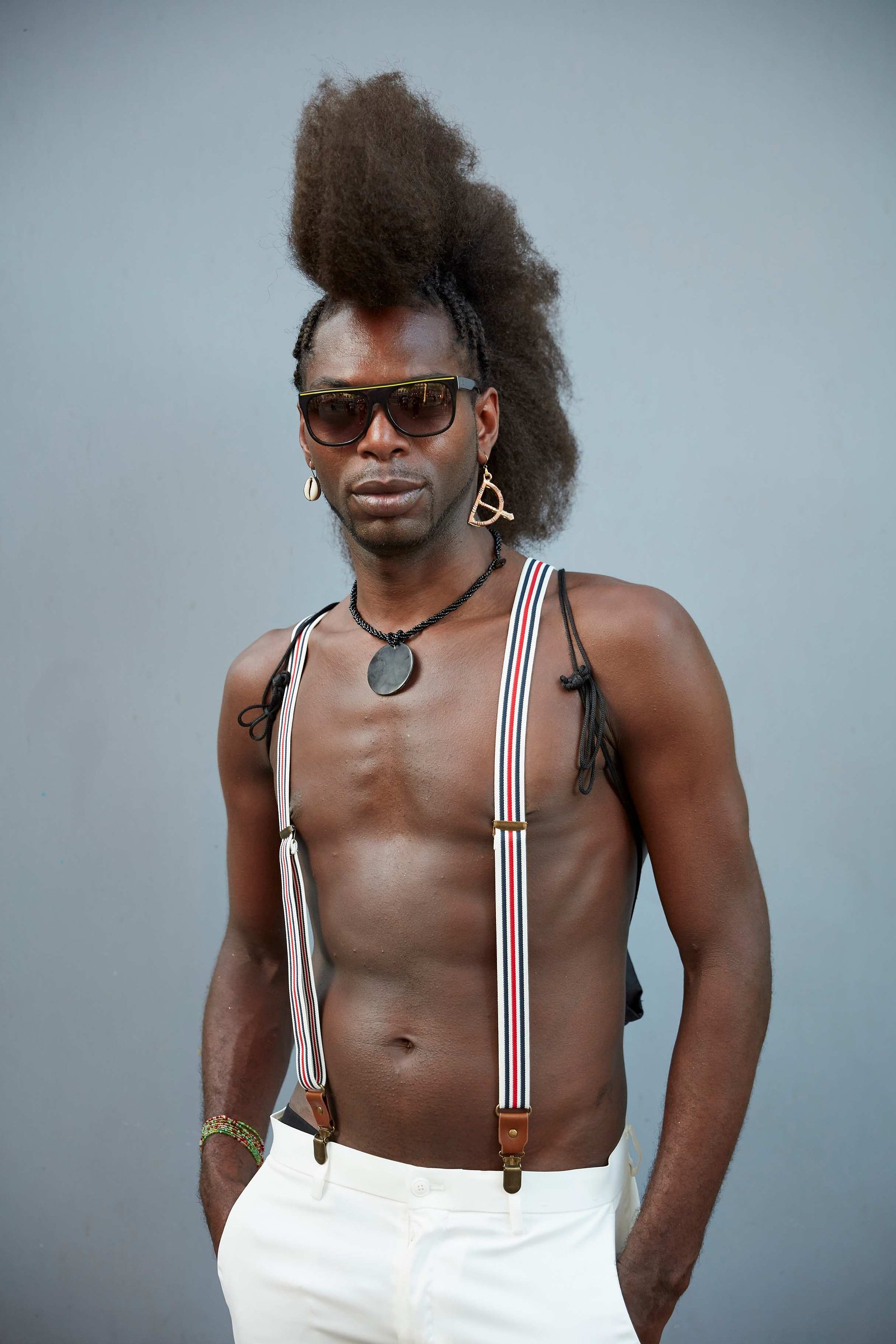 Faces of Pride Paris 2019 - Timbo, from Brazil, a Samba specialist dancer, who took part in the Paris Gay Pride March on June 29, 2019 in Paris, France.