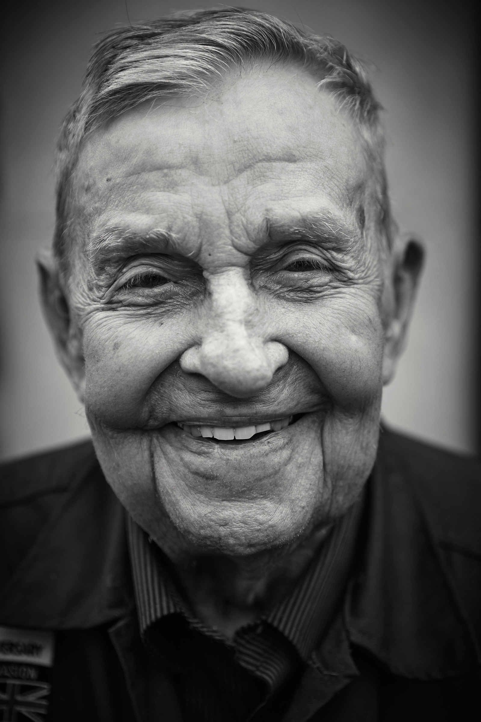 D-DAY VETERANS, FRANCE: American World War II and veteran K.T Robbins (98 yrs old), from Mississippi, a former member of the U.S. Army, 95th Quartermaster Bakery Battalion, photographed at the American Cemetery on June 5th in Colleville-sur-Mer, Normandy,