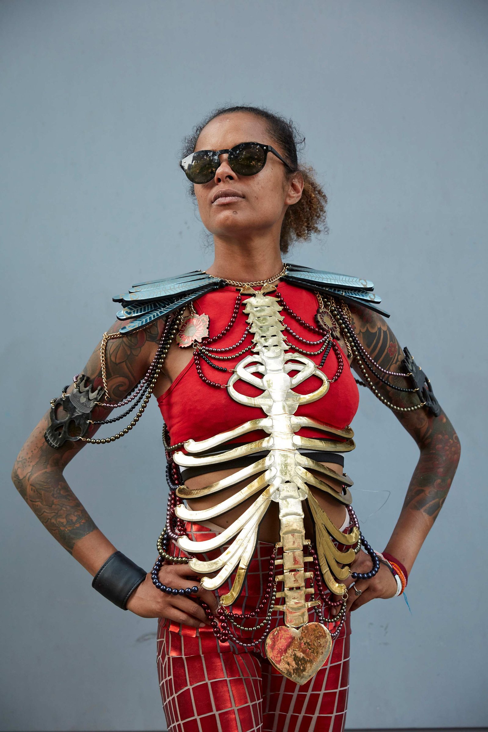 Faces of Pride Paris 2019 - Elza, from Paris who took part in the Paris Gay Pride March, which this year commemorates the 50th anniversary of the Stonewall riots in New York on June 29, 2019 in Paris, France.