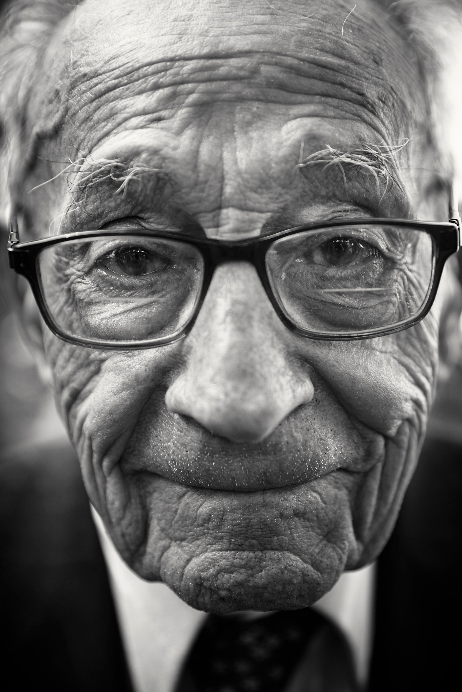 D-DAY VETERANS, FRANCE: American World War II and D-Day veteran Joe Scida (97 yrs old), from Pennsylvania, a member of the Amphibious division who landed at Omaha beach, photographed at the American Cemetery on June 6th in Colleville-sur-Mer, Normandy, Fr