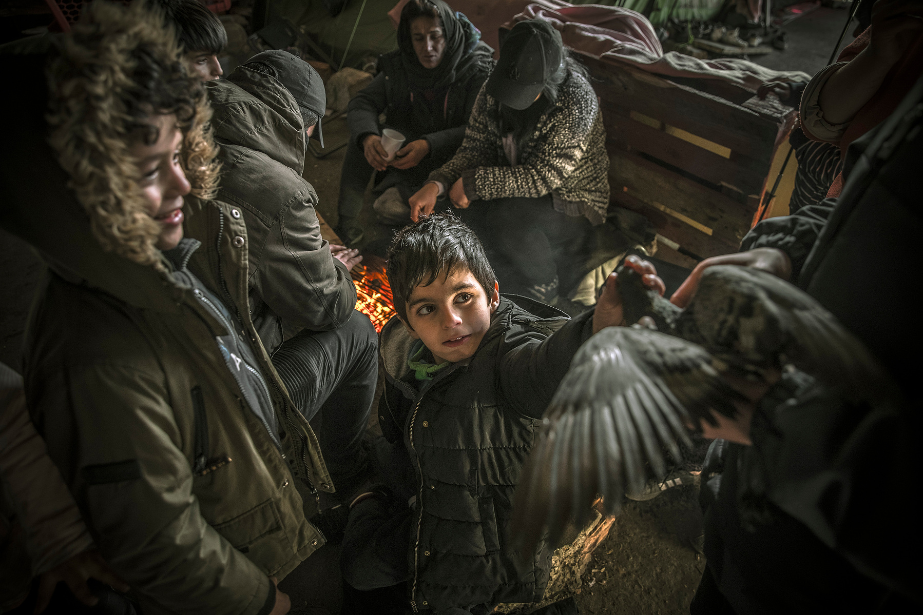 RÉFUGIÉS DANS LE NORD DE LA FRANCE, LA LUTTE À LA VIE DES INVISIBLES, DUNKERQUE - FÉVRIER 11: Photo by Kiran Ridley