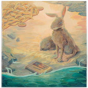 Washed Up EarthBound
Acrylic polymer on mounted hardwood panel
30 x 30 cm