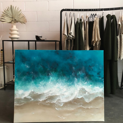 Britt Ressar art, Eesti kunst, seascapes, KÄT Studio / Põhjala tehas